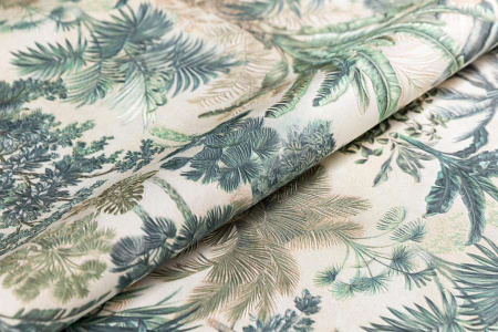 КМ6205 Обои KERAMA MARAZZI  виниловые Оазис, мотив, темный зеленый. 1,06х10м (4)