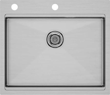 Мойка Paulmark BRIM-PRO нерж 590х510мм PM705951-BS брашированная