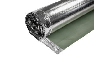 Подложка EcoHeat под LVT/ SPS для теп пола с пар Стандарт 015ПФМК  ПРО 1х12м тол 1,5мм, пл, 67 кг/м2
