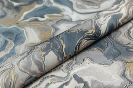 КМ7605 Обои KERAMA MARAZZI  виниловые Галатея база универсальная, синий 1,06х10м (4)