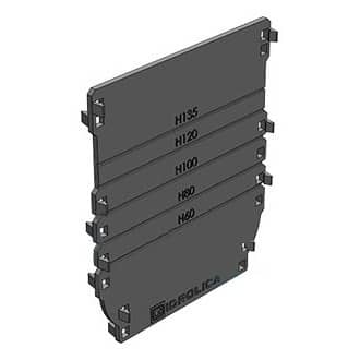 18101 Торцевая заглушка для лотка водоотв. Standart Plus пластиковая DN100