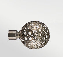 Наконечник (d 16) ДДА DIY Ажур Хром глянец (2 шт/уп)