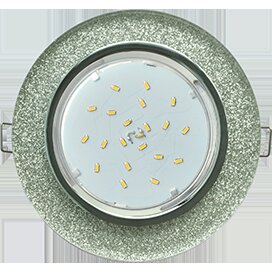 Светильник Ecola GX53 H4 5310 св-к Стекло Круг хром-серебр. блеск 38x126 FS53RNECH