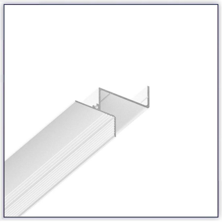 Профиль БП 309 Белый муар (2м)  (парящий профиль 2 см под Г/К 9,5 мм)