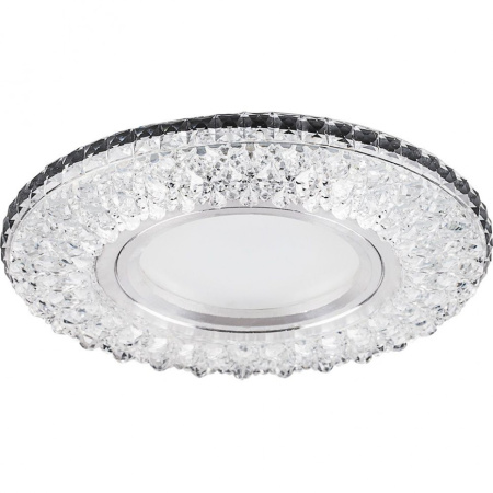 Feron CD940 15LED*2835SMD RGB MR16 50W G5.3 прозрачный (+RGB подсветка) 1/100 ***