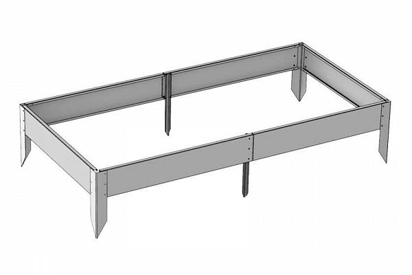 Бордюр оцинкованный "Грядка 2*1м (2021)