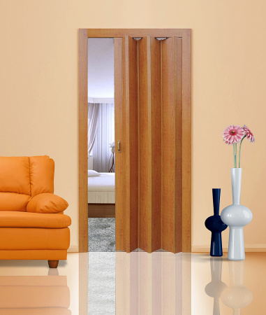 Дверь пласт. "Стиль" гармошка глух 820*2030 мм Груша карат