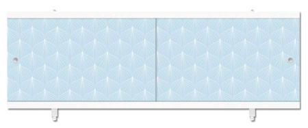 Экран для ванны КВАРТ 1,68 Голубой иней 