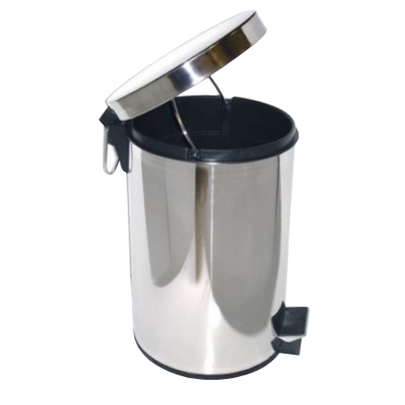 Урна GB-20L с механизмом поднятия крышки 20л, хром 