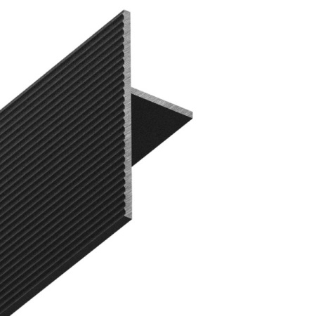 Профиль УП 40 Черный муар (2м)  ( универсальный плинтус 25 или 15 мм )