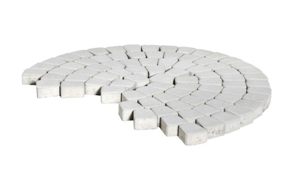 Плитка Классико круговая белая (73*110*115*60) 11,4м2/1под/0,95м2/ряд 1606кг Braer