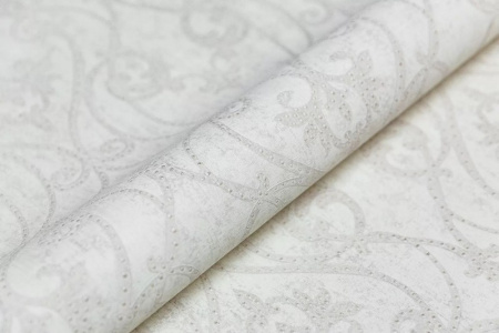 КМ8101 Обои KERAMA MARAZZI  виниловые Дамаск мотив, белый. 1,06х10,05м (4)