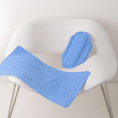 Коврик против скольжения 36х71 синий/1608