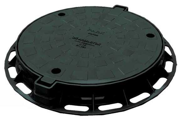 5801  Люк пластиковый черный 