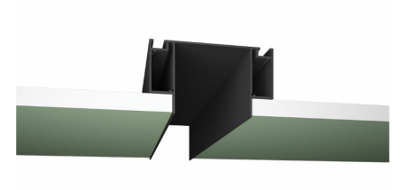 Профиль НЛ 52 Чёрный муар (2м) (ниша для линейных светильников)