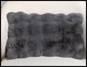 Подушка Paopao 30*50 антрацит/anthracite (искус кролик)