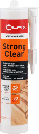 Клей монтажный SilFix Strong Clear универсальный прозрачный 290мл (25)
