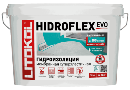 Гидроизоляция HIDROFLEX evo 10кг Litokol