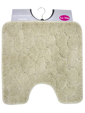 Коврик д/туалета 55х55 HJ-C 1119 Милена бежевый/4434