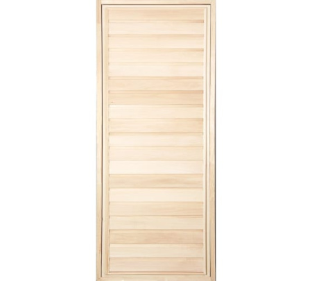 Дверь глухая, горизонтальная 1,9*0,7м, липа, класс А, коробка липа, петли, БАННАЯ ЛИНИЯ**