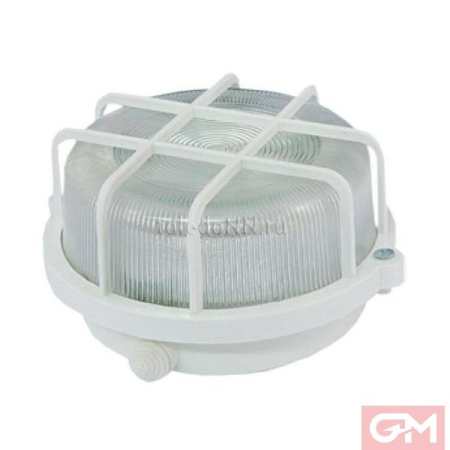 Светильник НПП 03-100-005.04 У3 (корпус и защ.  сетка-квадрат,  белый) IP54 (8) SQ0311-0001