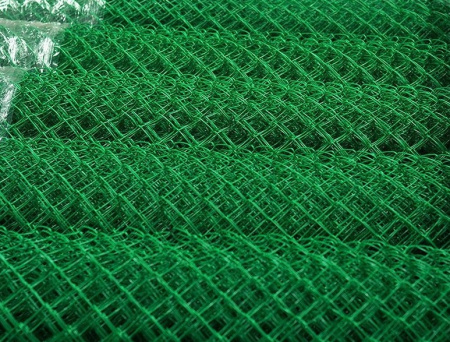 Сетка рабица ПВХ 50*50*2,5 (2,0*10м) темно-зелёная  