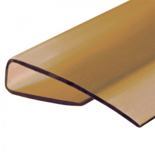 Профиль торцевой П-6мм  2,1м бронза (янтарный) Юг-ойл- пласт