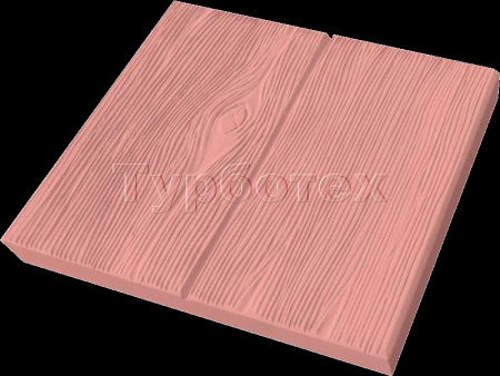 Плитка Две доски коричневый 300*300*30  ТУРБОТЕХ