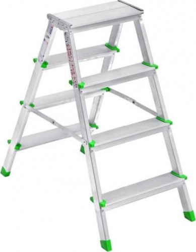 3104 Стремянка алюминевая двусторонняя 4+4 