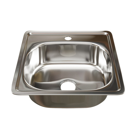 Мойка врезная MixLine 0,6мм 48х48 глубина 16см + сифон 528187