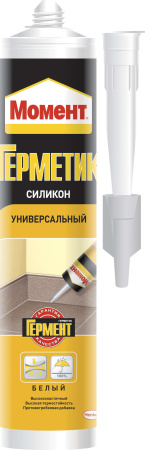 Герметик Момент силик. Универсальный белый 280мл (12)