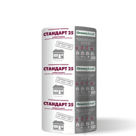 Утеплитель Green Planet Стандарт 1/25 мм.300.060.11.00 (Р, 12, 2) (14,4 м2, 0,36м3)