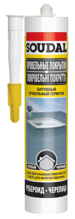 яГерметик Soudal битумный кровельный 280мл (15)