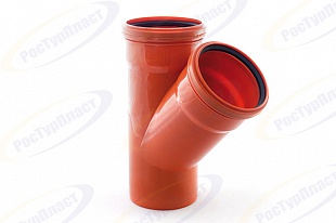 Тройник канализ. РР D-110/110 (45) наружн.