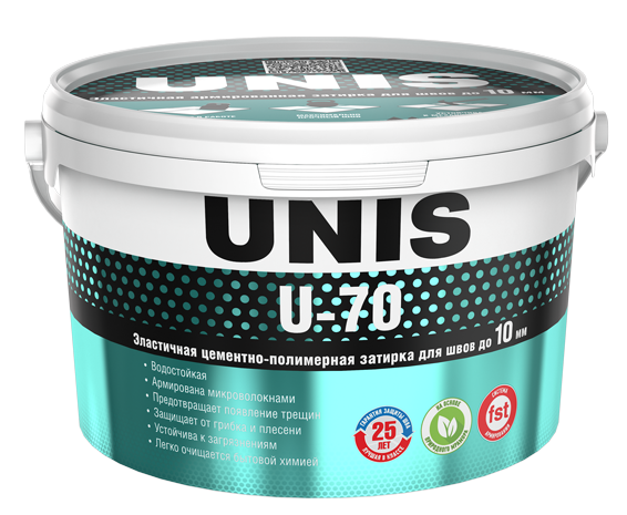 Затирка ЮНИС U-70 какао С06  ведро 2 кг (12)