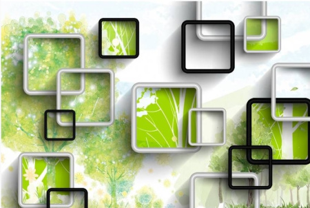 Фотообои MATRIX  Flizzetto Лесная геометрия 4*2,7м /м-24212417