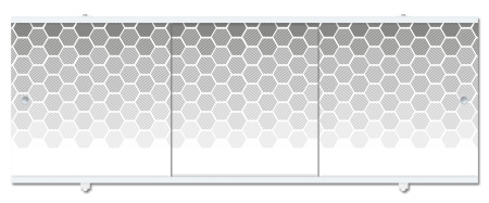 Экран для ванны Premium Collection 1,48 Серая дымка/Соты