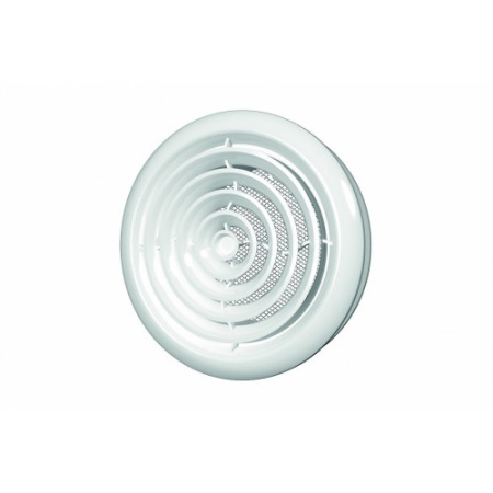 Диффузор приточно-вытяжной со стопорным кольцом и фланцем D125 12,5DK  20  ЭраВент