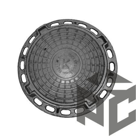 Люк тяжелый (25т) 840*100мм (4-х ушковый) САНТЕХПРОМ (8шт в уп) чуг.