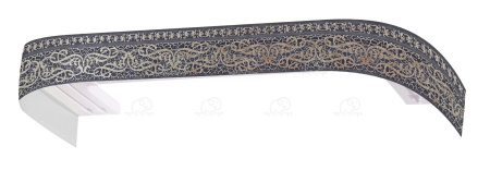 Бленда д/карниза ПВХ 70мм ЛЕ-ГРАНД Прима графит (30м/рул) 