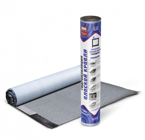 Гидроизоляция плоской кровли самоклей. ТехноНиколь (1х8м)