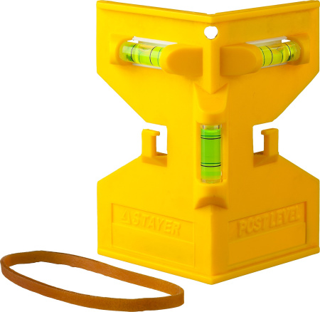 3456 Уровень-угольник пластм.с магн.,3 глазка