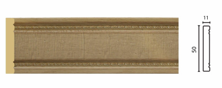 Молдинг 1М5-5В 11х50мм 2,4м бежевый (20)