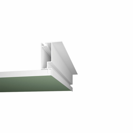 Профиль БП 80 Белый муар (2м)  (парящий профиль 2-4 см)