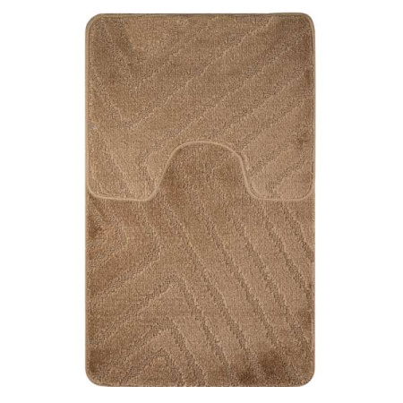 Коврик CLASSIC UNI ПОЛОСКИ двойной 55х90+45х55 Коричневый 00287