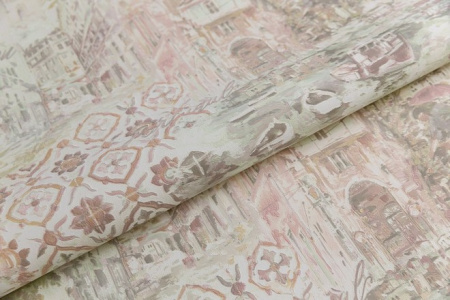 КМ6602 Обои KERAMA MARAZZI  виниловые Впечатление, мотив, зелёный 1,06х10м (4)