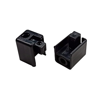 Заглушка торцевая 1-полосного профиля усиленного, (уп. 2 шт.) черный 240432