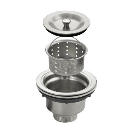 Верхняя часть сифона 8720 с увелич. объемом мусоросборника, нерж сталь