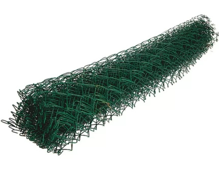 Сетка рабица ПВХ 35*35*2,0 (1,5*10м) темно-зелёная  