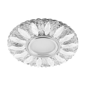 Feron CD917 15*2835 SMD 4000К MR16 50W прозрачный-матовый, хром 1/50